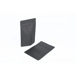 Doypack kraft noir 10,2x6x15,2cm | 57 gram (100 pièces) [ZBGSK2BK]