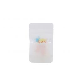 Stazakken Wit Kraft 8x5x13cm | 28 gram Met Venster (100 stuks) [ZBGW1WK]