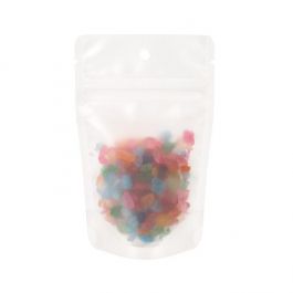 Matte Frosted Stand Up Zipper Pouch 8 x 5 x 13 cm with Hang Hole (100 Pieces) [ZBGF1H]