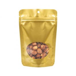 Stazakken Goud Met Ovaal Venster 10,2x6x15,2cm Met Ophanggat (100 Stuks) [ZBGO2GH]