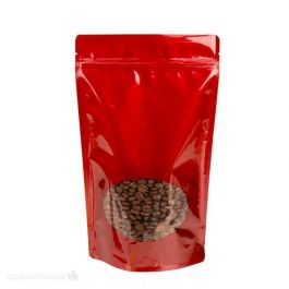 Stazakken Rood met ovaal Venster 23x12x34,5cm | 907 gram (100 stuks) [ZBGO6R]