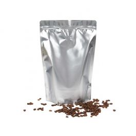 Pochettes doypack argentées 22,9 x 12,1 x 34,3 cm avec valve (100 pièces) [ZBGM6SV]