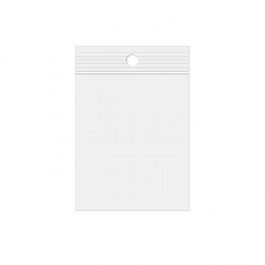Gripzakken met Ophanggat 7,5x10cm Kristalhelder PP 50 Micron (100 stuks) [ZR34]